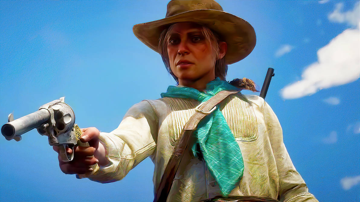 Sadie Revolver Rdr2 Sadie Adler With Revolver by KirbicDoesArt on DeviantArt