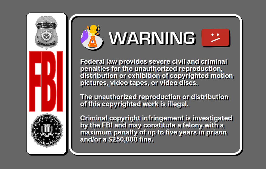 ED-RT Home Entertainment - FBI Warning Policy by AJBThePSAndXF2001 on ...