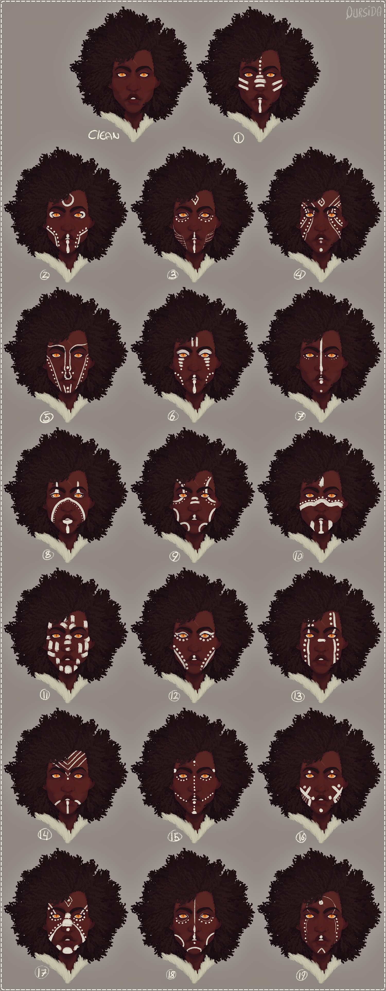 [OOTH] Asger's Face paint concepts