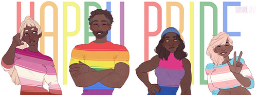 [OC AND Fanart] Happy LGBT pride !