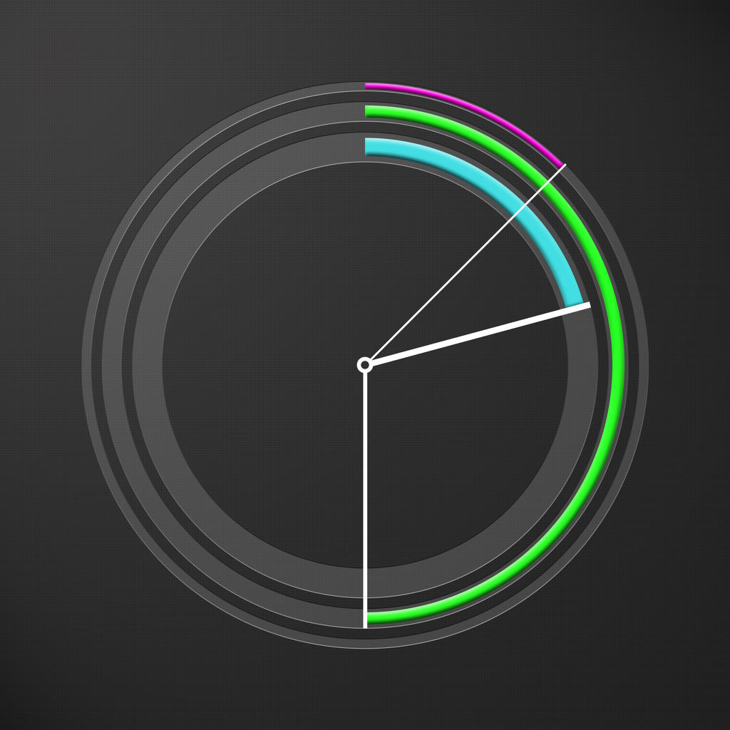 Simple clock interface design by LilienB on DeviantArt
