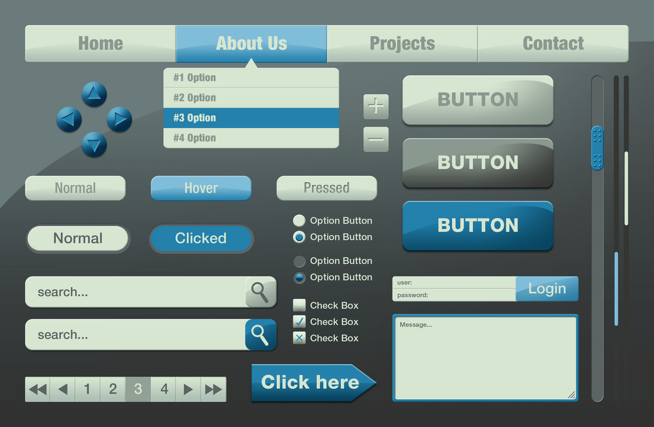 Deviantart Ui Some UI design - Version1 by LilienB on DeviantArt