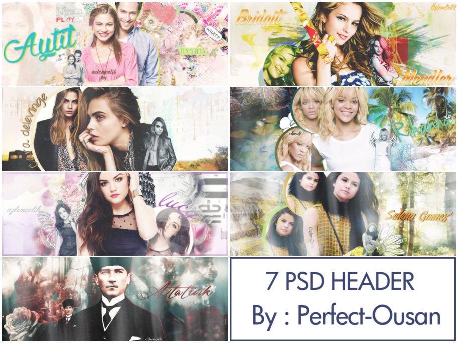PSD Header Pack by Perfect-Ousan on DeviantArt