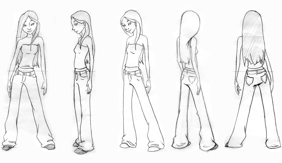 Riley Character Turn-Around