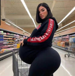 Thick Preggo Mommy going Grocery Shopping 