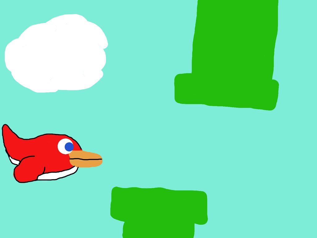 Flappy Pyoro/Pyoro F by RedBloodedGamer on DeviantArt