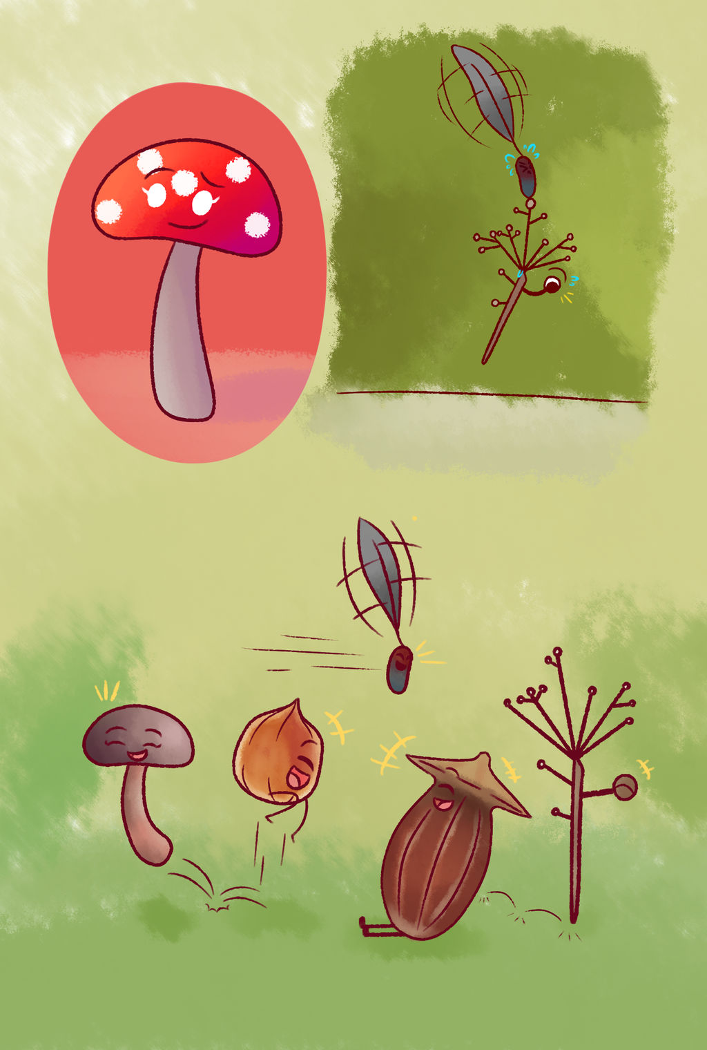 Botanicula sketch dump by MissArtisticDraws on DeviantArt