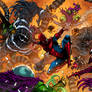 COMMISSION: SPIDER-MAN VS SINISTER SIX