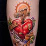 Heart and Cross Tattoo