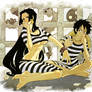 Luffy and Hancock in Prison