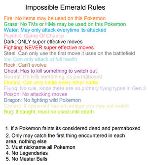 Emerald Type Nuzlocke Rules