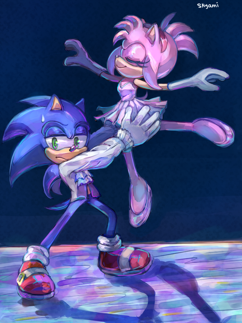 Sonic and Rosy ~SonAmy~ Finished! by SonicFanJ on DeviantArt