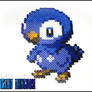 Piplup Pokemon Perler Bead Sprite