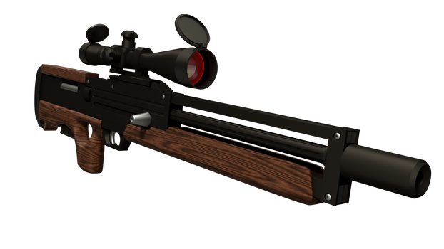 Walther WA-2000 Rifle (Material Render) Clean