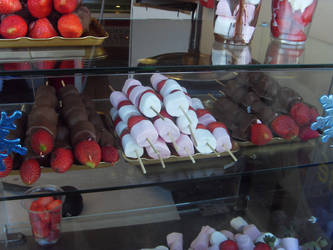 Marshmallow and Chocolate on a stick