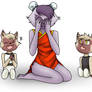 Chun and her twin babies - Peek-A-Boo