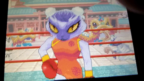 Chun the Panther - Power Up scene GIF