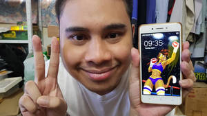 It's me and Deborah's wallpaper