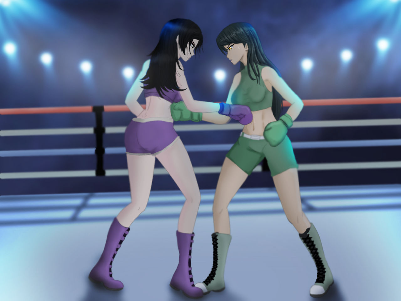 Angela Vs Kena Part 4: Body Blow Exchange