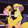 Yang and KK - Making Out Match GIF