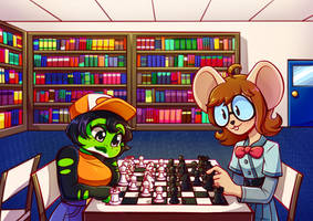 Fola Foreman and Paulette - Chess Game