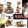 AUSA 2009 - badges + shirt