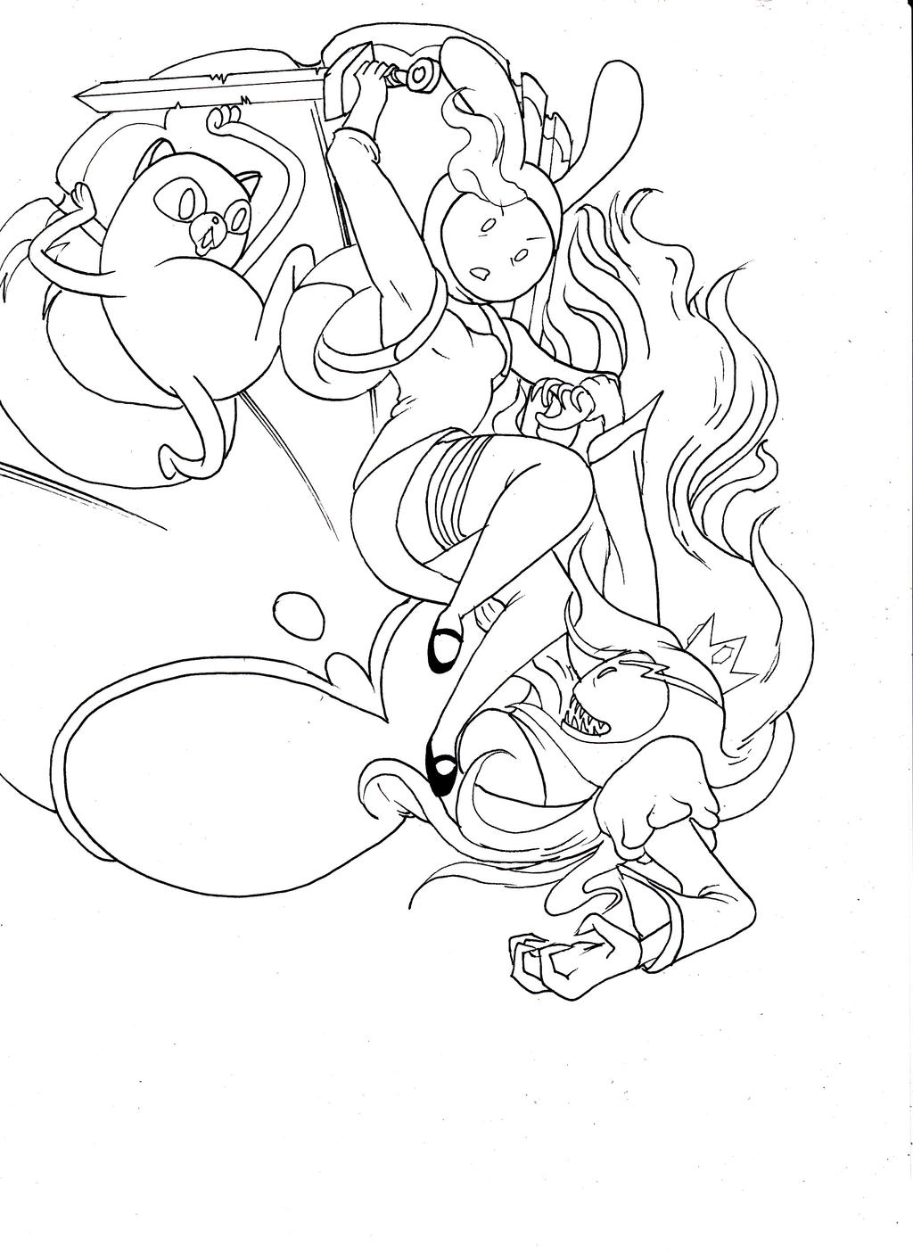 Adventure Time: Fionna Line Art