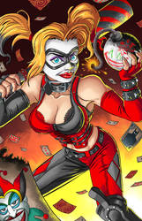 Harley Quinn Color doodle