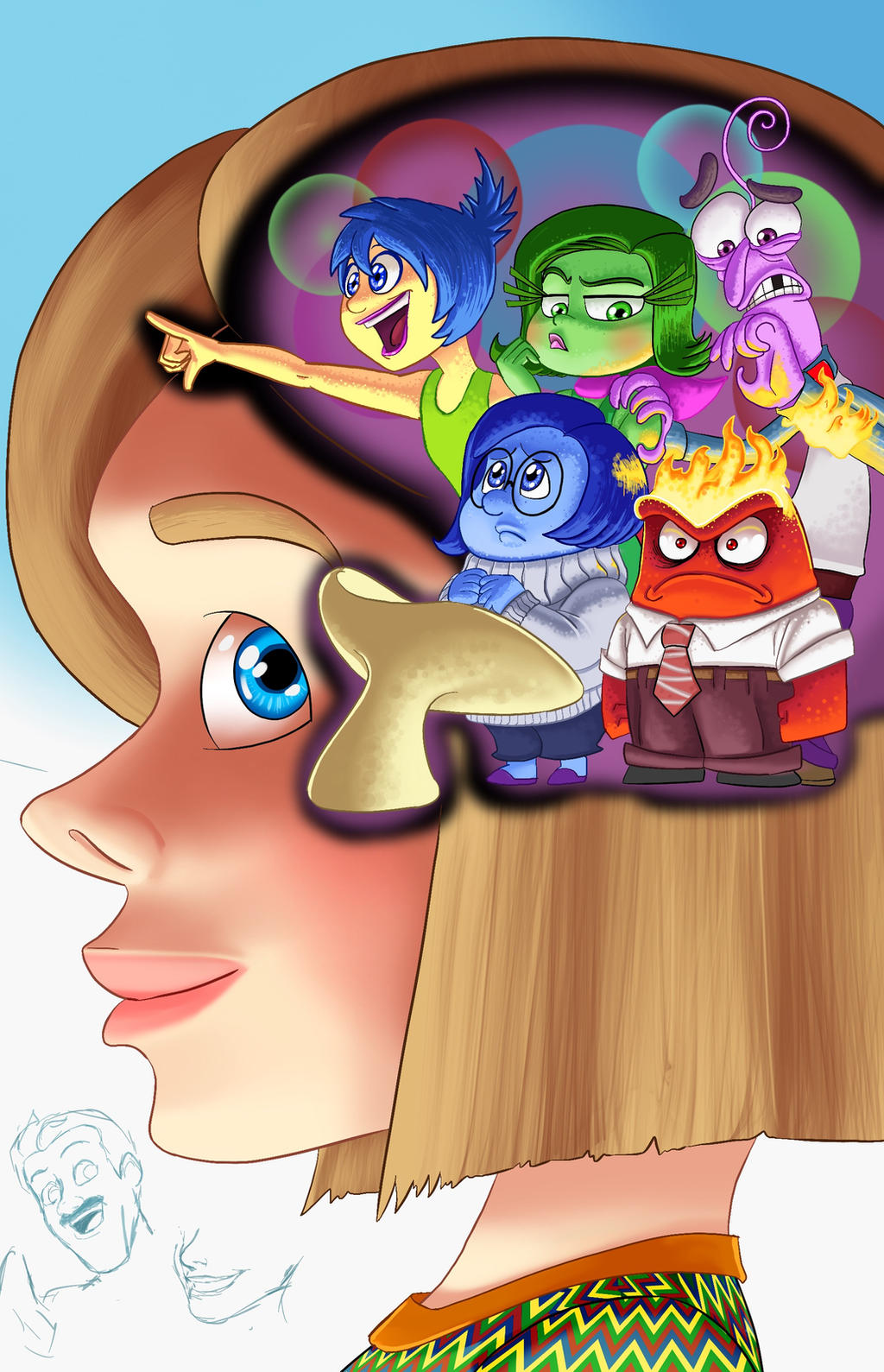 Inside Out Simpsons Inverted Inside Out WIP by SemajZ on DeviantArt