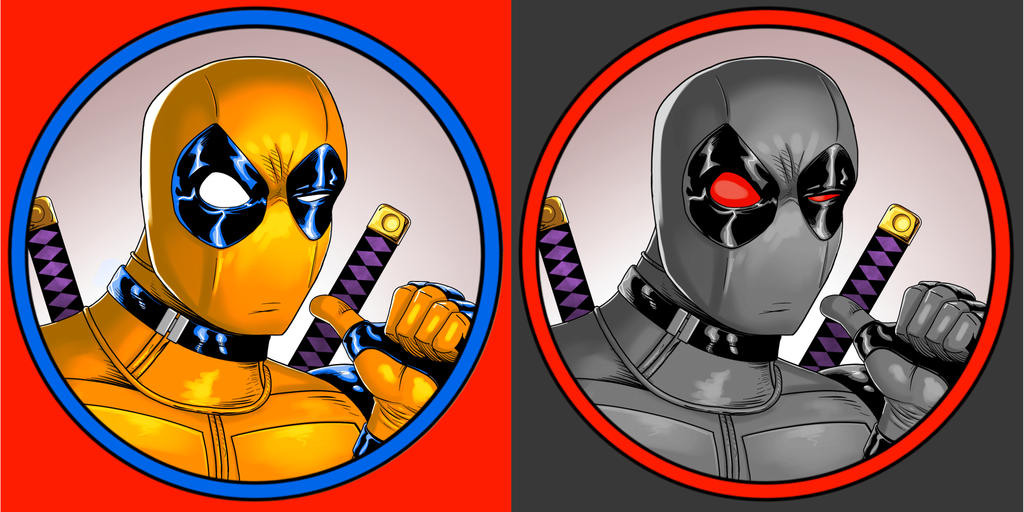 Deadpool variant color doodle by SemajZ on DeviantArt