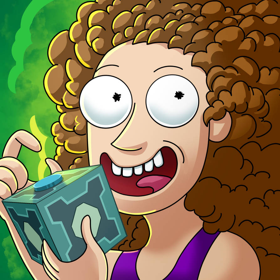 Crazy hair Rick and Morty doodle by SemajZ on DeviantArt