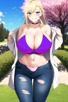 Revealing Blonde Bimbo