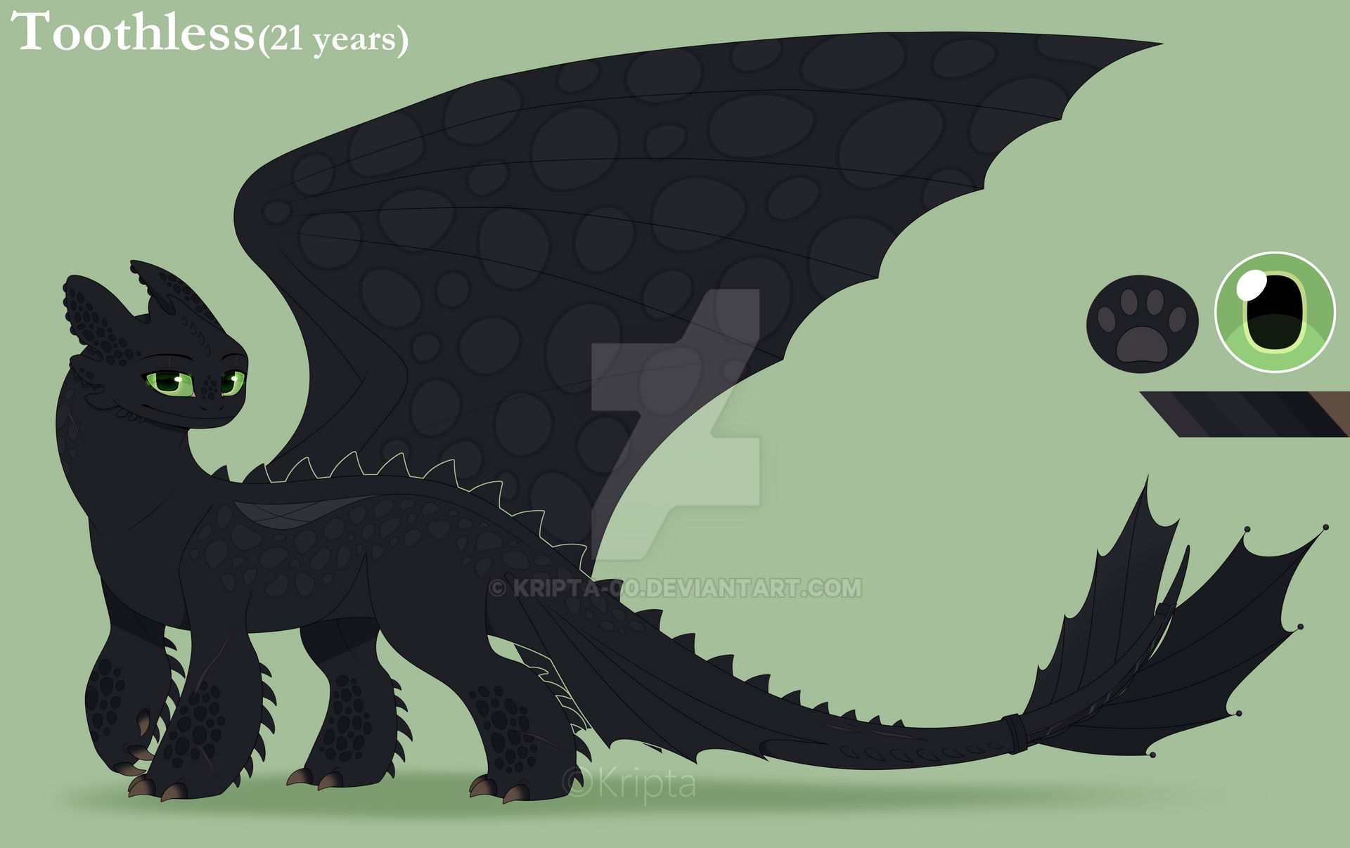 Toothless(V2) by KriptA-00 on DeviantArt