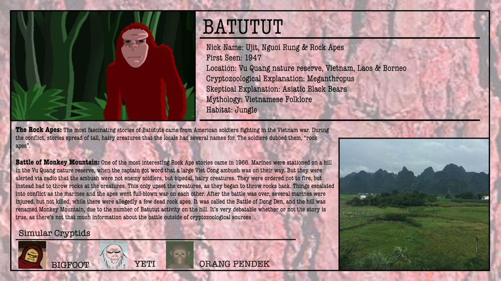 Batutu Cryptid Month: Batutut by McDonaldbros on DeviantArt