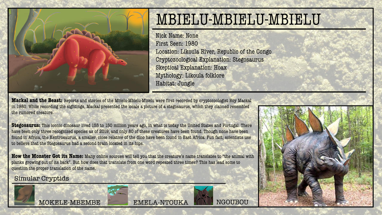 Cryptid Month: Mokele-mbembe by McDonaldbros.deviantart.com on
