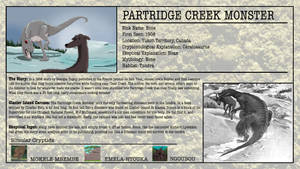 Cryptid Month (June 30): Partridge Creek Monster