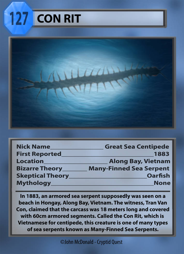 Cryptid Quest Card: Con Rit by McDonaldbros on DeviantArt