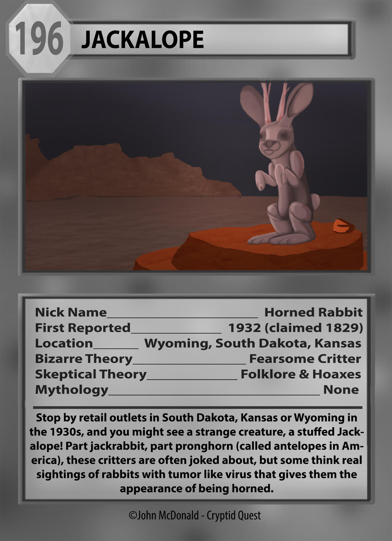 Cryptid Quest: Jackalope by McDonaldbros on DeviantArt