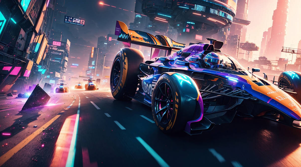 Cyberpunk F1 race 1- v1 by Cassieai on DeviantArt