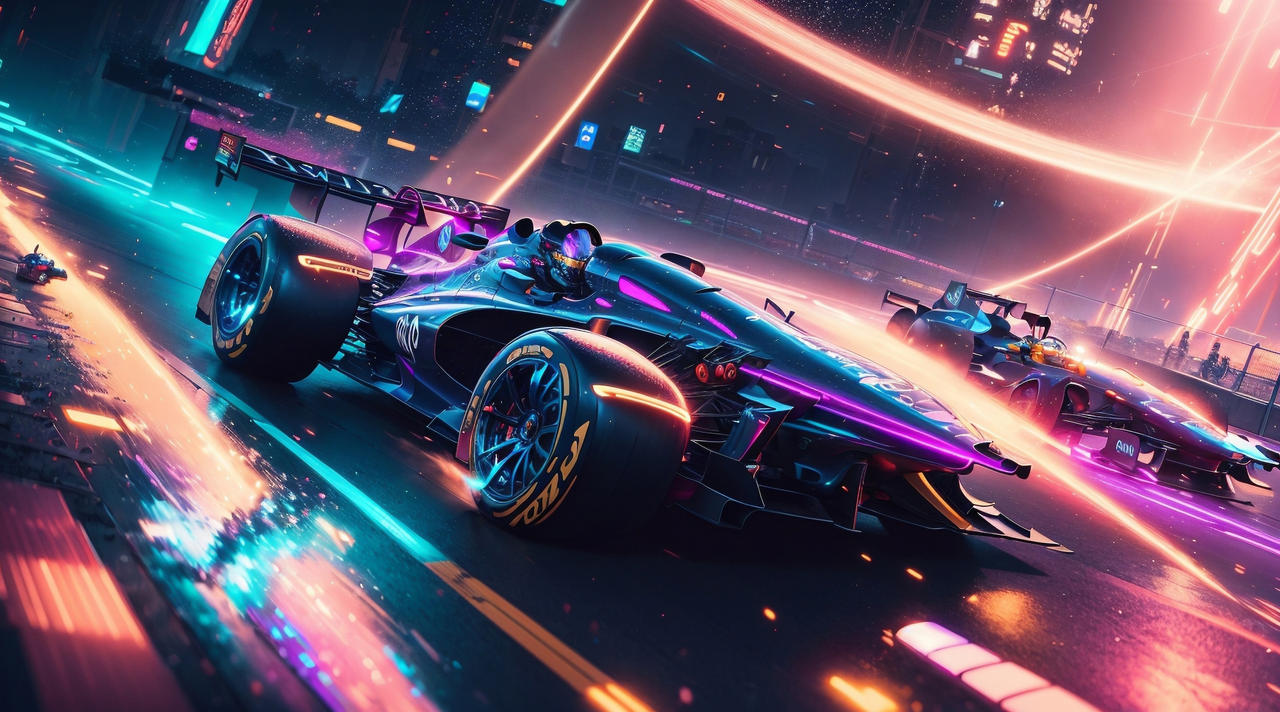 Cyberpunk F1 race 1- v1 by Cassieai on DeviantArt