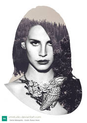 Lana del rey Double Exposure Digital