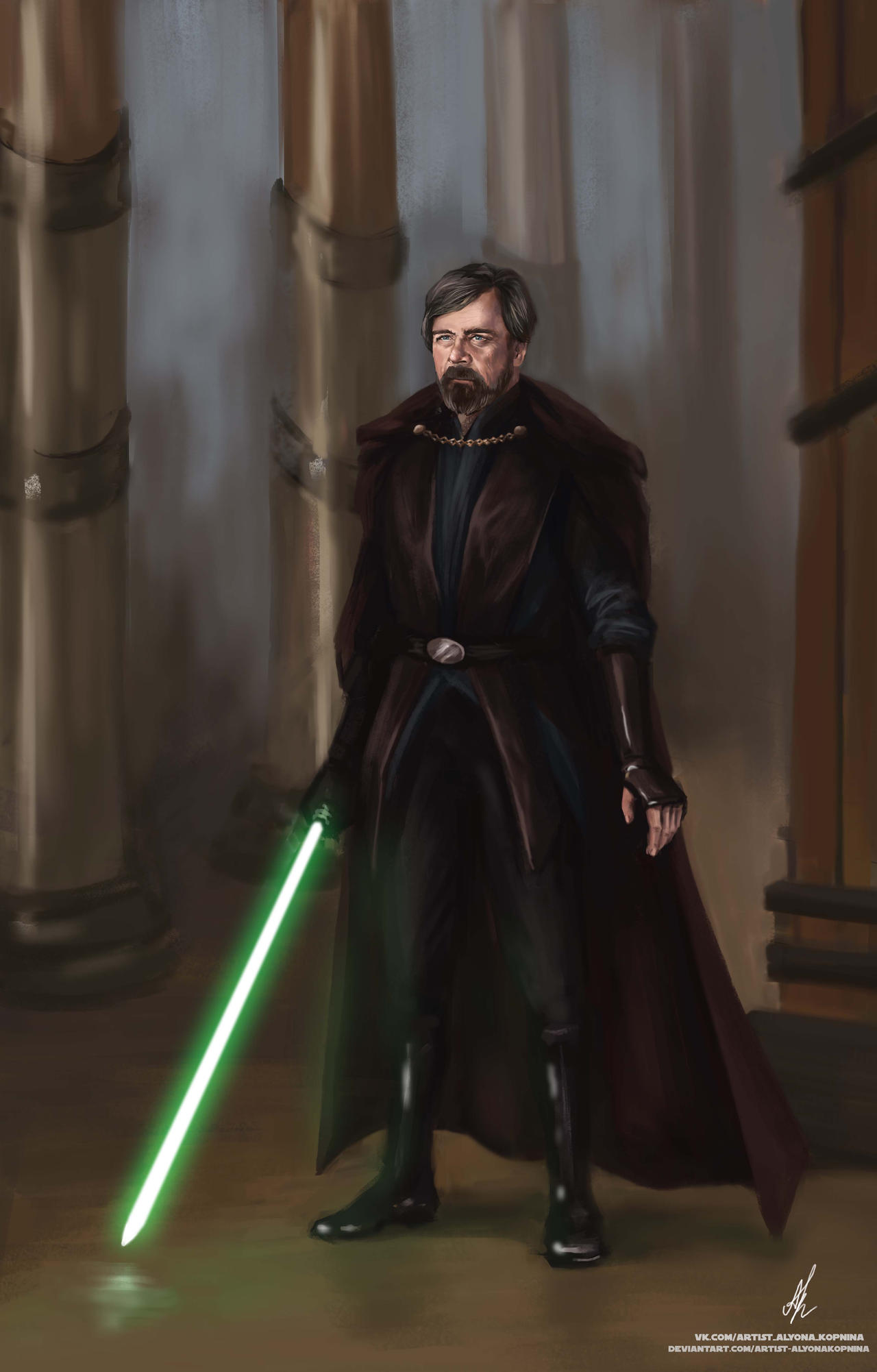 Grand Master Jedi - Luke Skywalker by Artist-AlyonaKopnina on DeviantArt