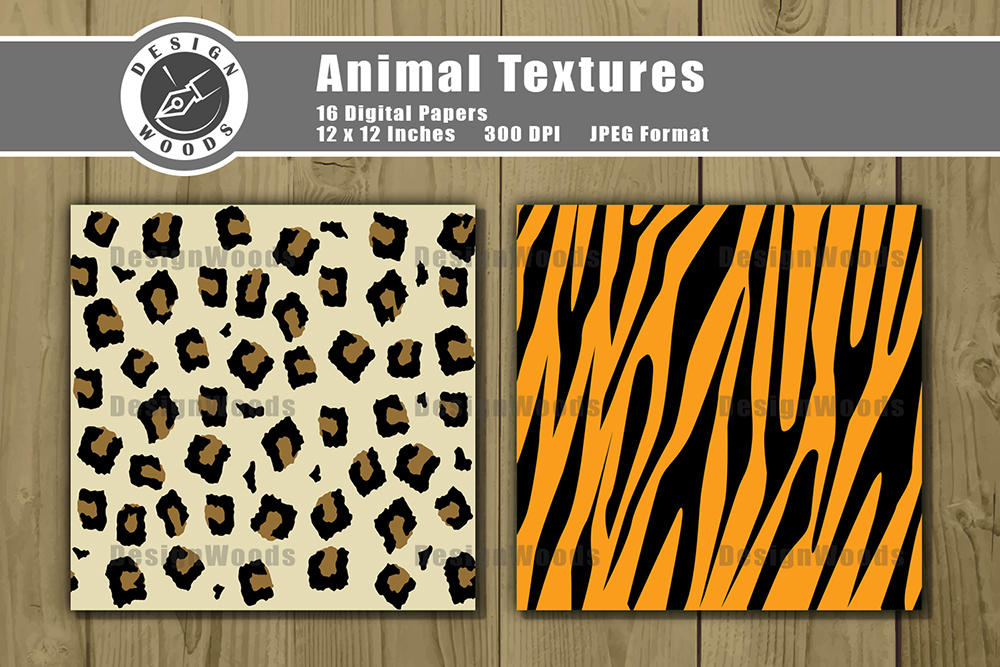 Paper Texture Animals Animal Texture - 16 Digital Patterns Paper Set by DesignWood on DeviantArt