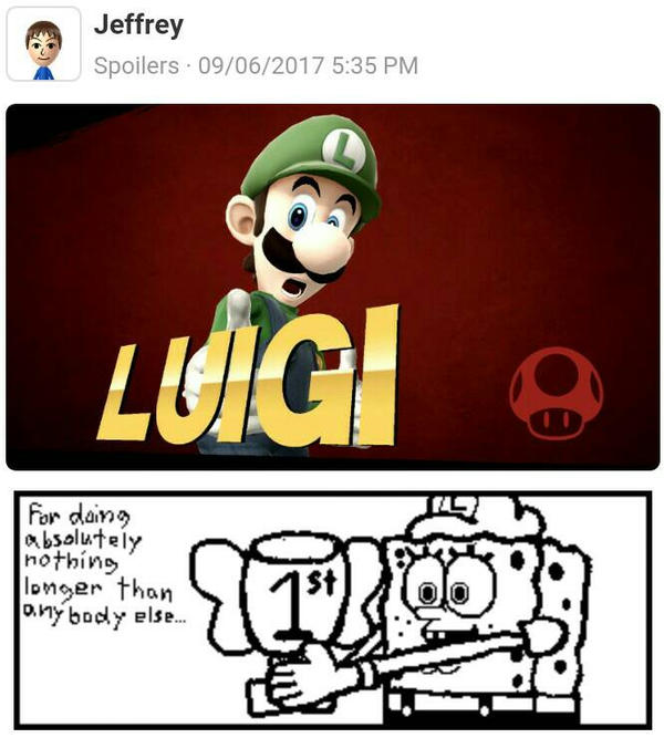Luigi Wins by doing Absolutely Nothing by Agent-B102 on DeviantArt