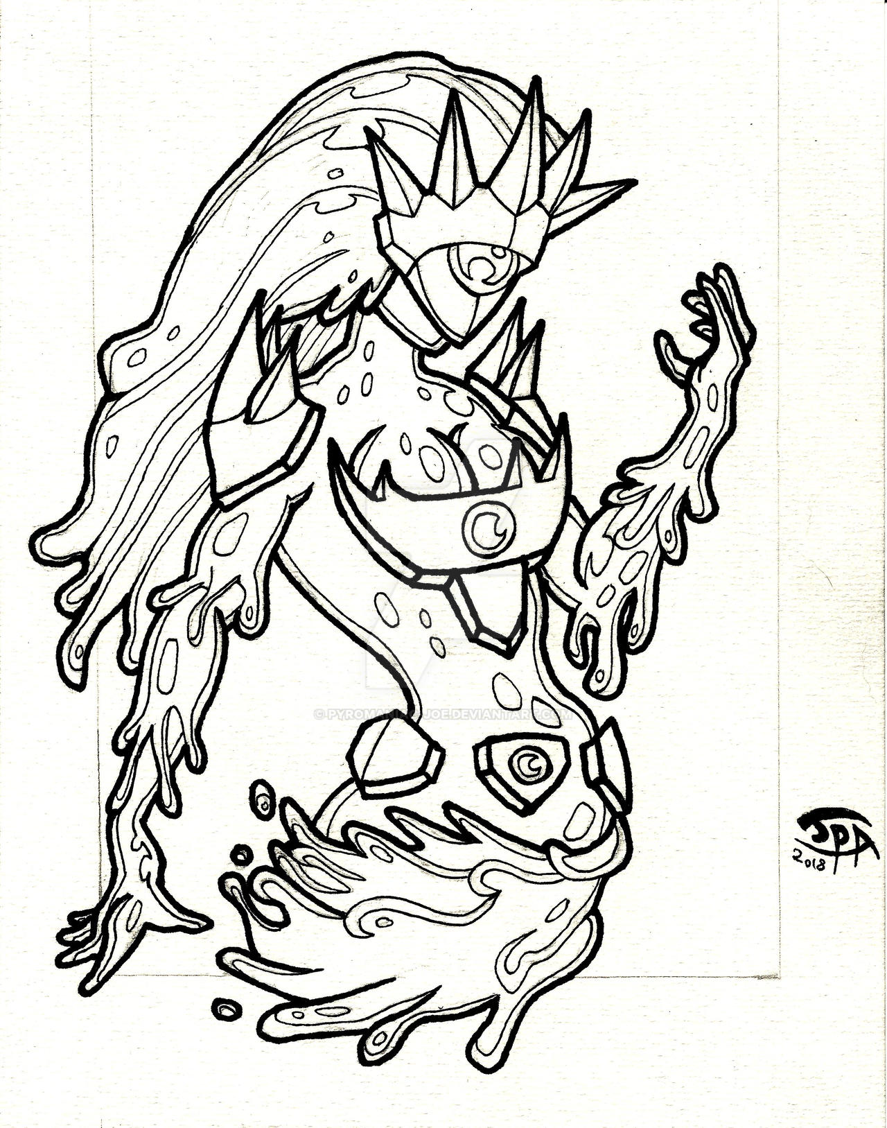 Deviantart Water Element Water Elemental Drawing by Pyromaniac-Joe on DeviantArt