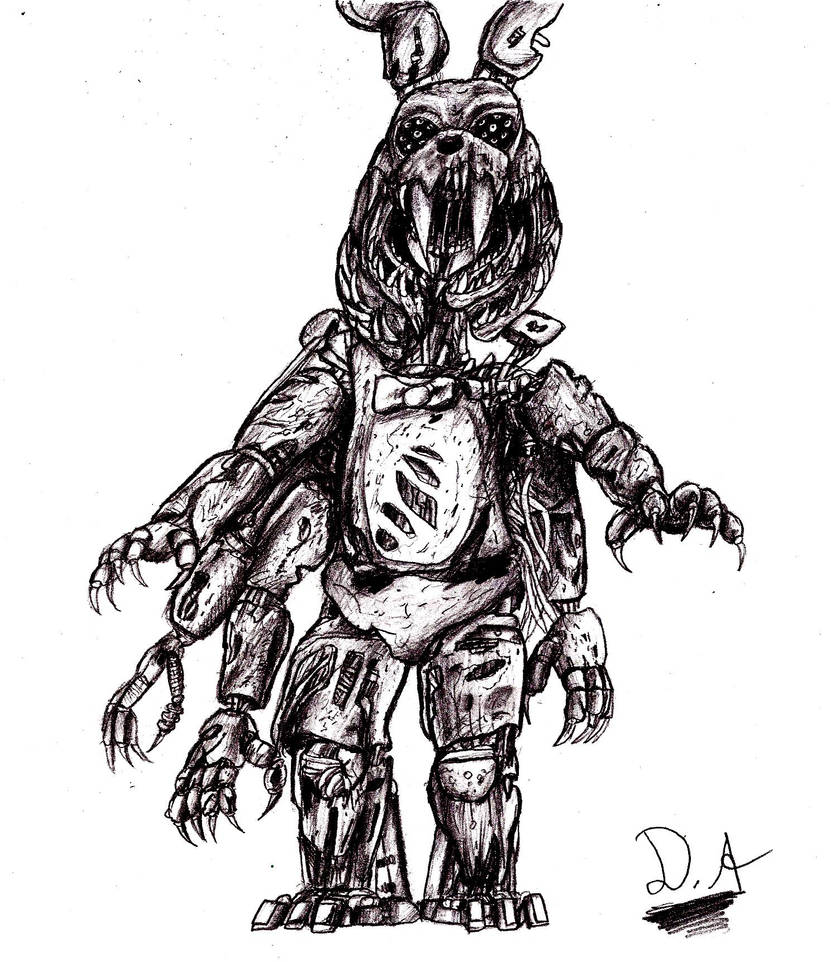 Corrupted Spring Bonnie Corrupt Bonnie Full Body by DavidAl3man on DeviantArt