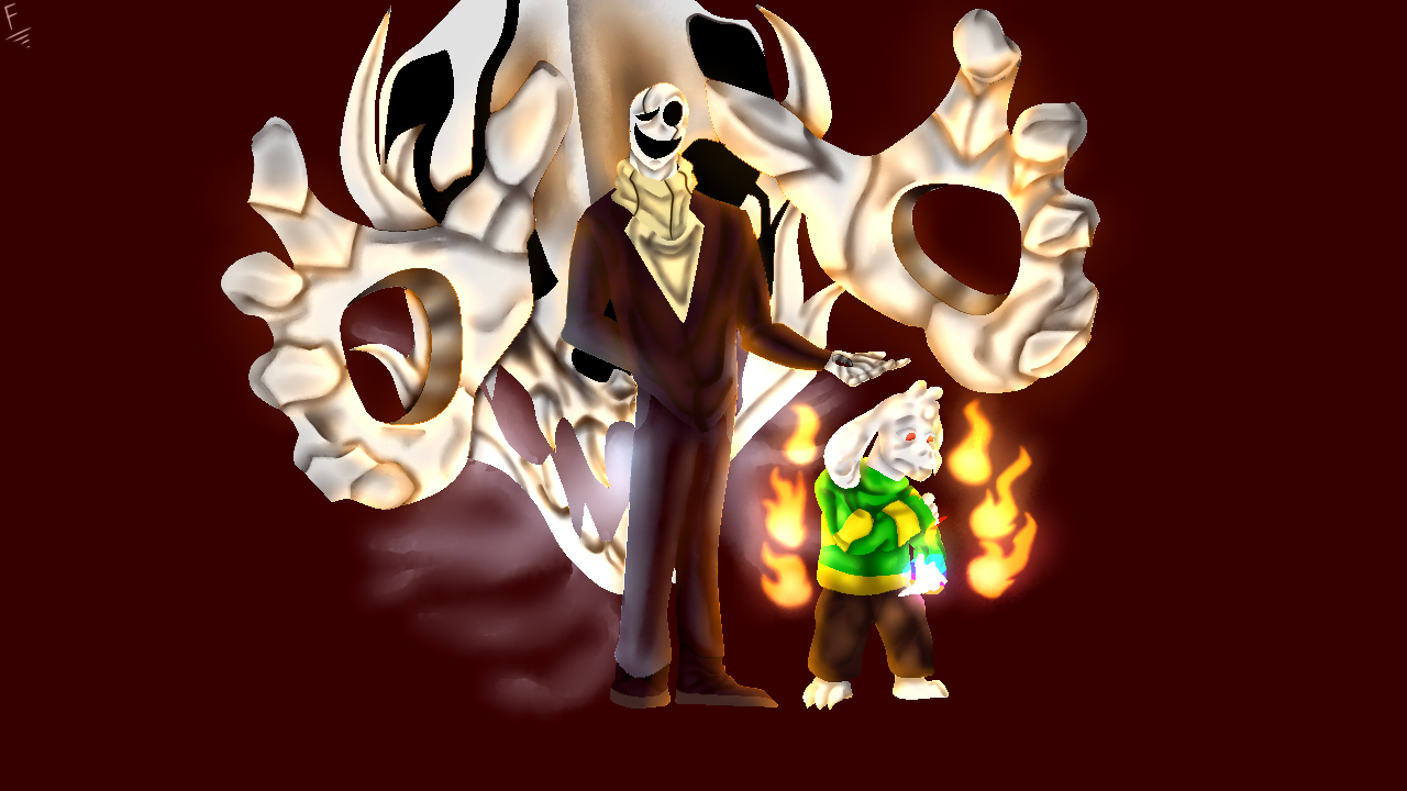 Azriel Gaster W.D Gaster and Asriel - Undertale by MisterFelipe on DeviantArt