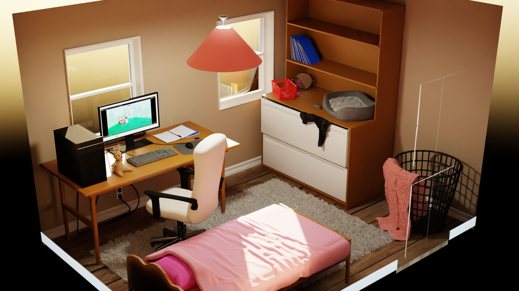 Bedroom by Tiny-Salad on DeviantArt