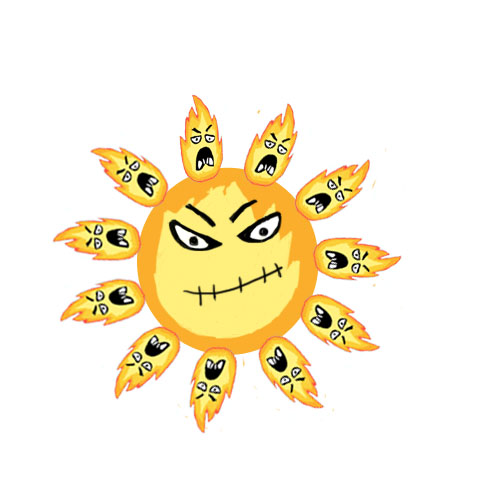 Angry Sun Deviantart Evil Sun by KelseyPaton on DeviantArt