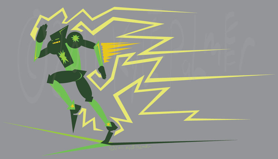 Green Star, vector sketch by ynthamy